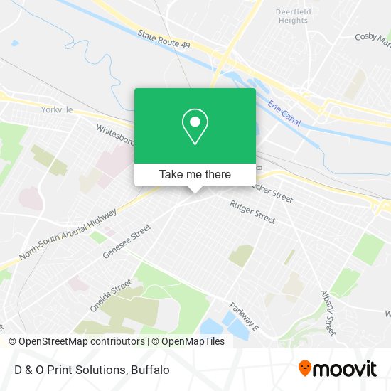 D & O Print Solutions map