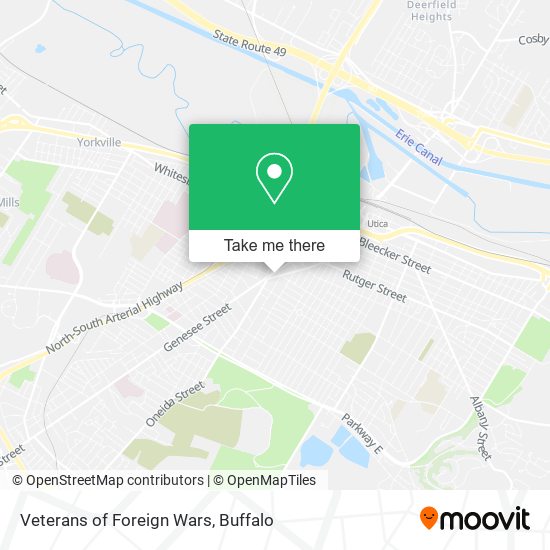 Mapa de Veterans of Foreign Wars