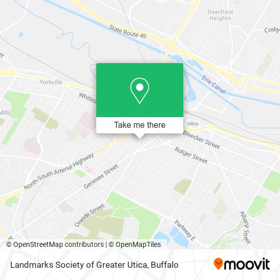 Landmarks Society of Greater Utica map