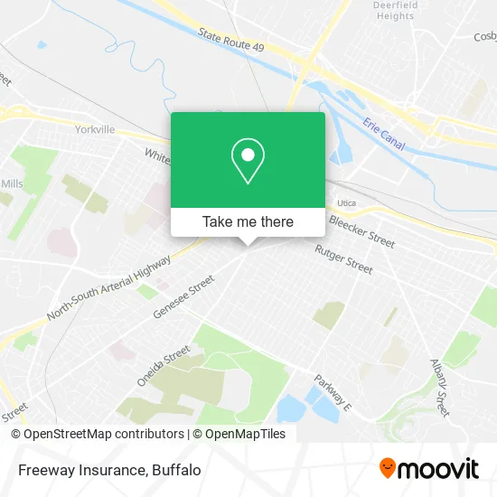 Freeway Insurance map