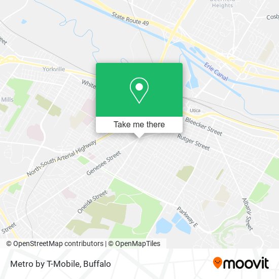 Mapa de Metro by T-Mobile