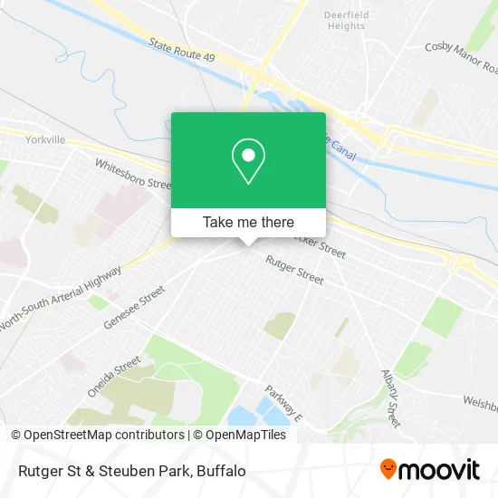 Rutger St & Steuben Park map