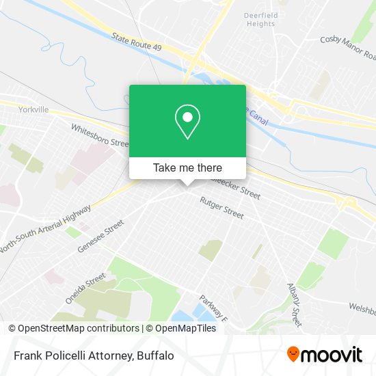 Frank Policelli Attorney map
