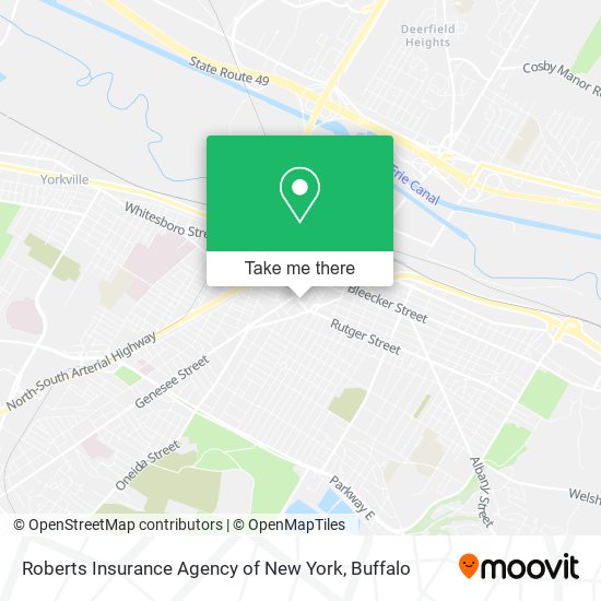 Mapa de Roberts Insurance Agency of New York