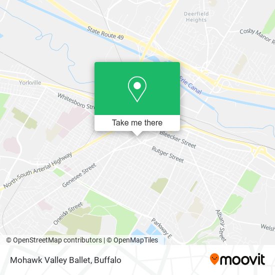 Mohawk Valley Ballet map