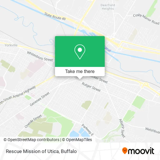 Rescue Mission of Utica map