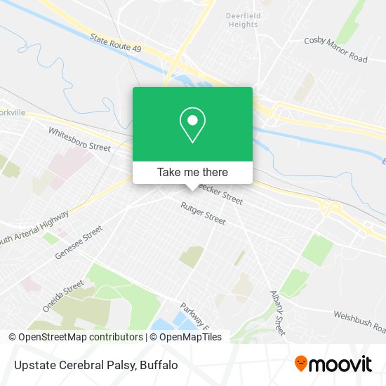 Upstate Cerebral Palsy map