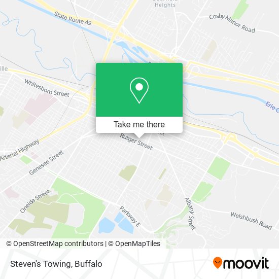Mapa de Steven's Towing