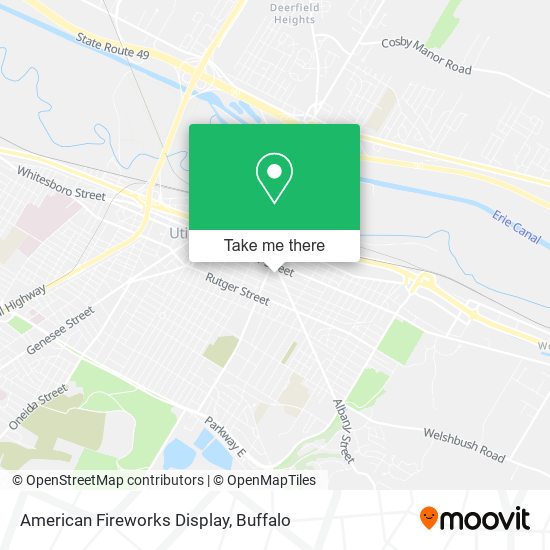 American Fireworks Display map