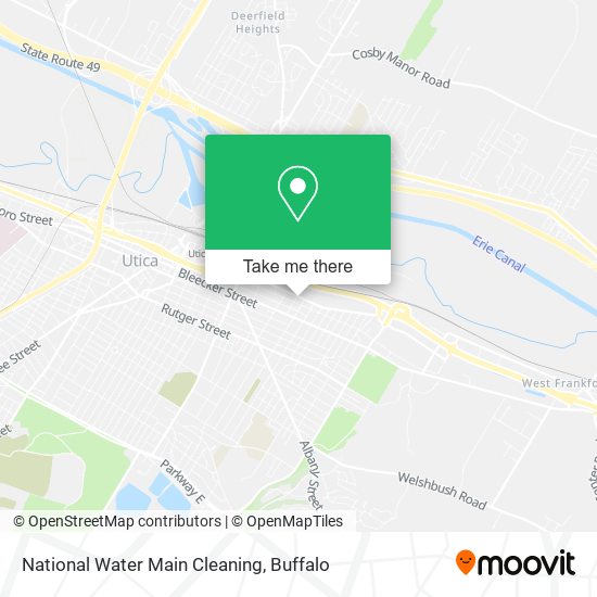National Water Main Cleaning map