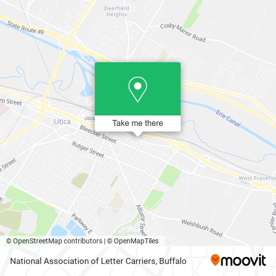 National Association of Letter Carriers map