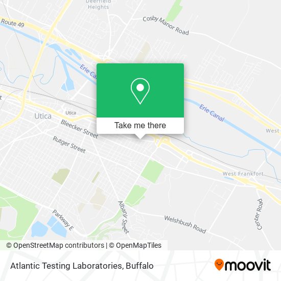 Atlantic Testing Laboratories map