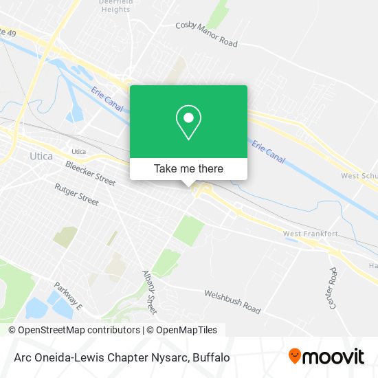 Arc Oneida-Lewis Chapter Nysarc map