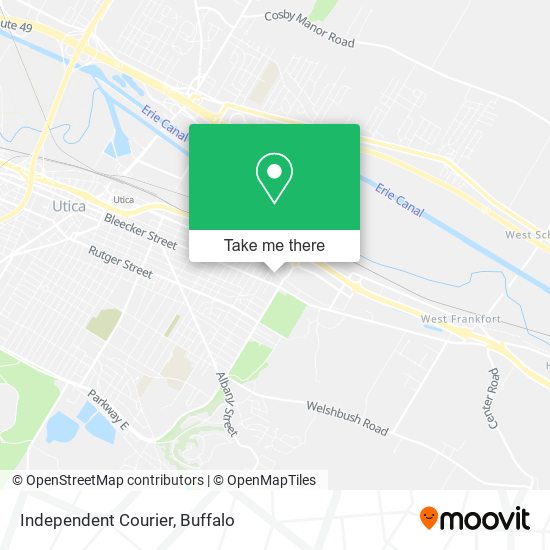 Independent Courier map