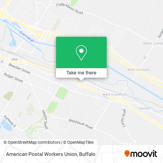 American Postal Workers Union map