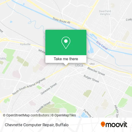 Chevrette Computer Repair map