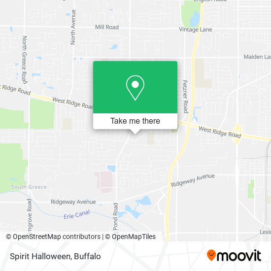 Mapa de Spirit Halloween