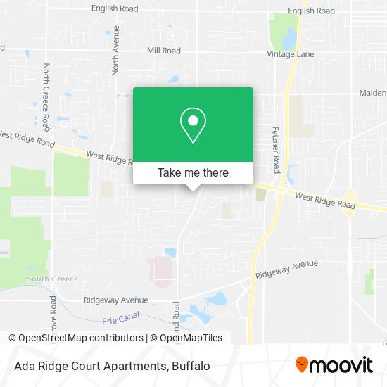 Ada Ridge Court Apartments map