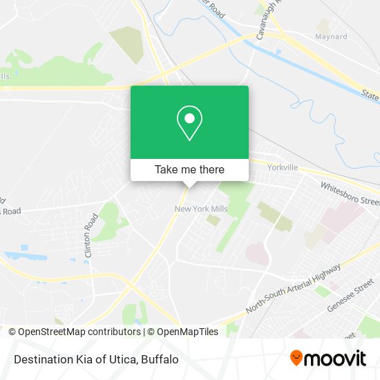 Mapa de Destination Kia of Utica
