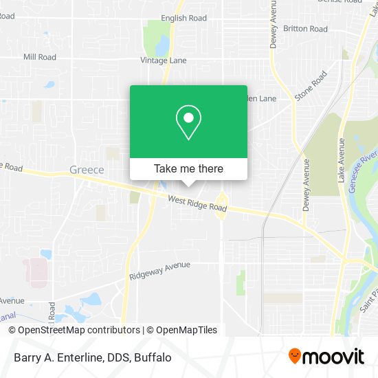 Barry A. Enterline, DDS map