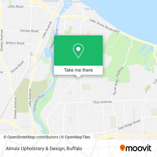 Alma's Upholstery & Design map