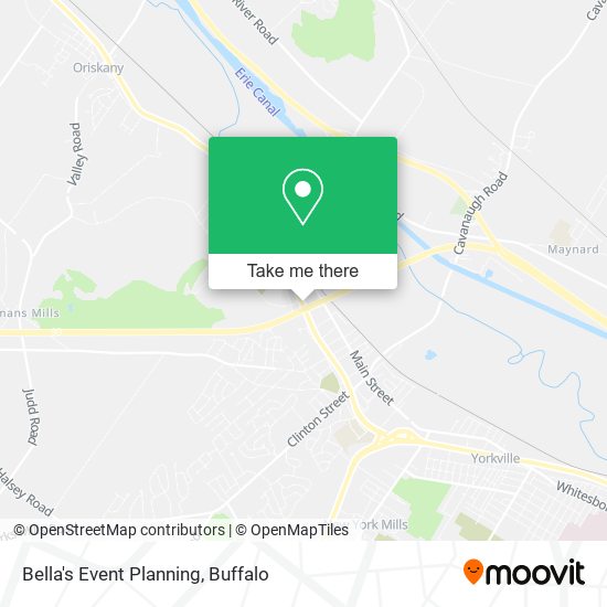Bella's Event Planning map