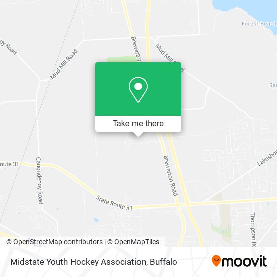 Mapa de Midstate Youth Hockey Association