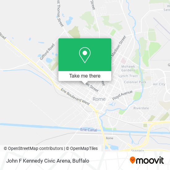 John F Kennedy Civic Arena map