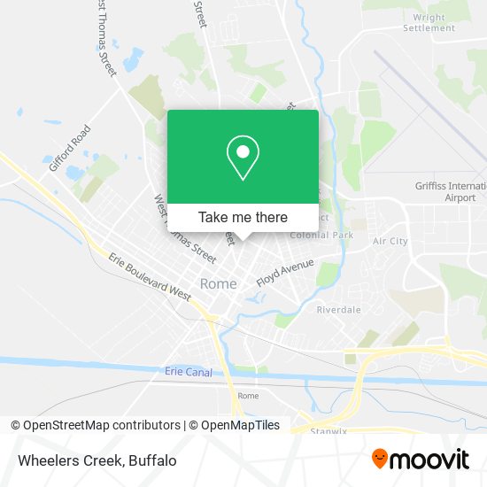 Mapa de Wheelers Creek
