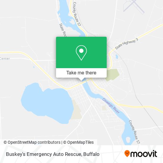 Mapa de Buskey's Emergency Auto Rescue