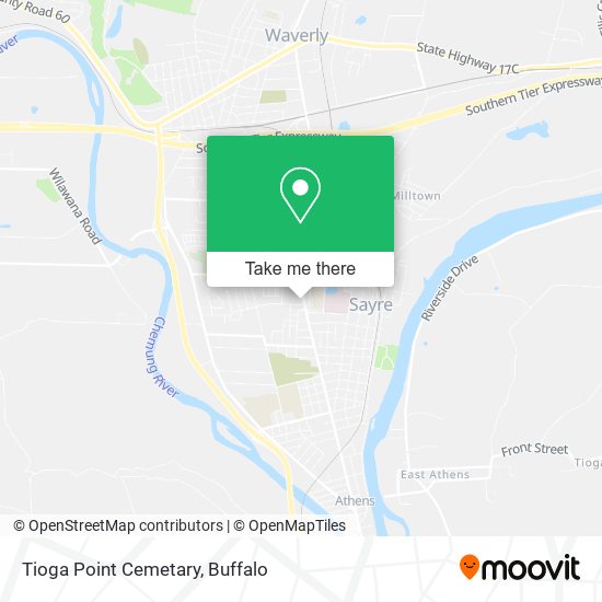 Mapa de Tioga Point Cemetary