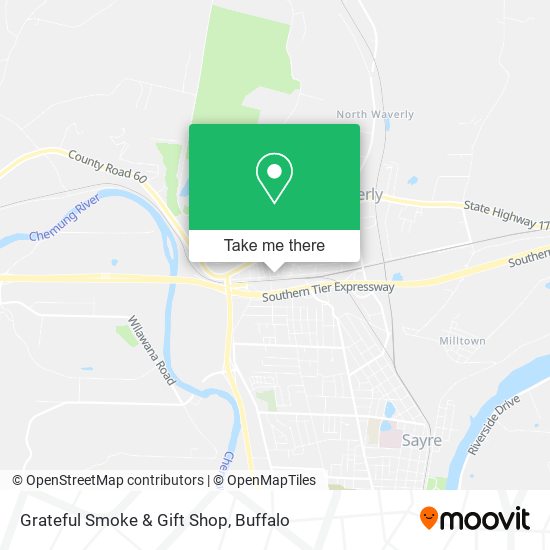 Mapa de Grateful Smoke & Gift Shop