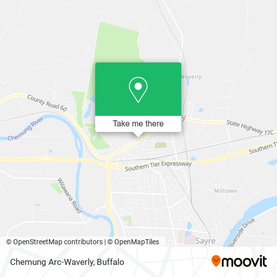 Chemung Arc-Waverly map