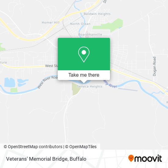 Veterans' Memorial Bridge map