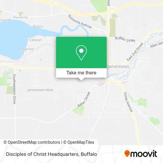 Disciples of Christ Headquarters map