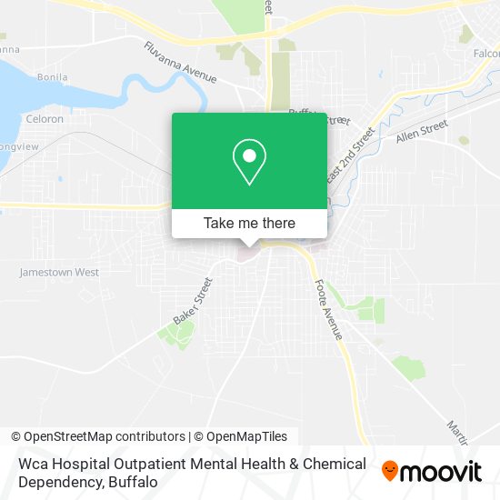 Wca Hospital Outpatient Mental Health & Chemical Dependency map