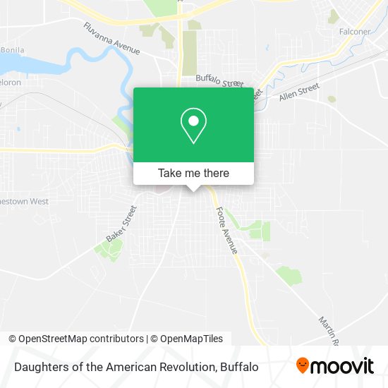 Mapa de Daughters of the American Revolution