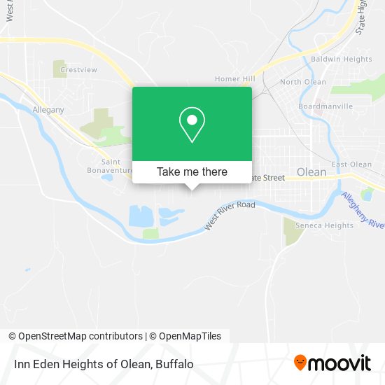 Inn Eden Heights of Olean map