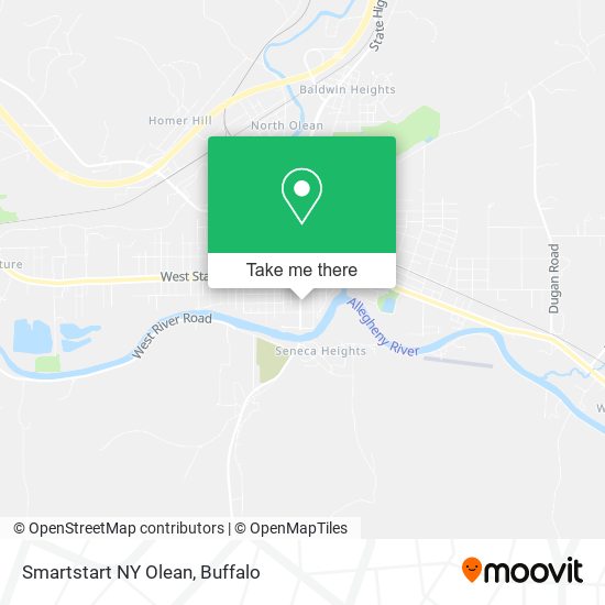 Smartstart NY Olean map