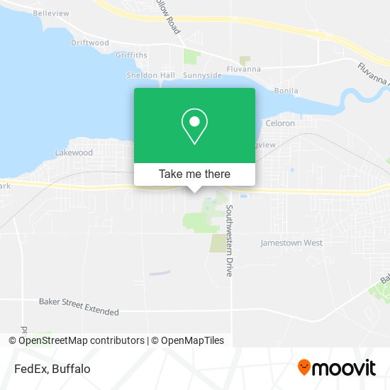 Mapa de FedEx