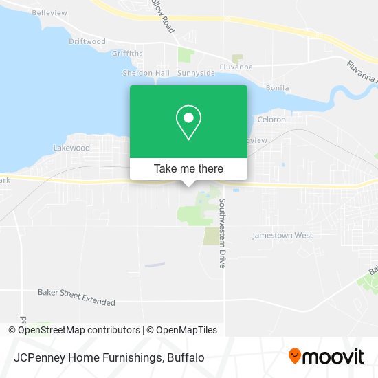 JCPenney Home Furnishings map