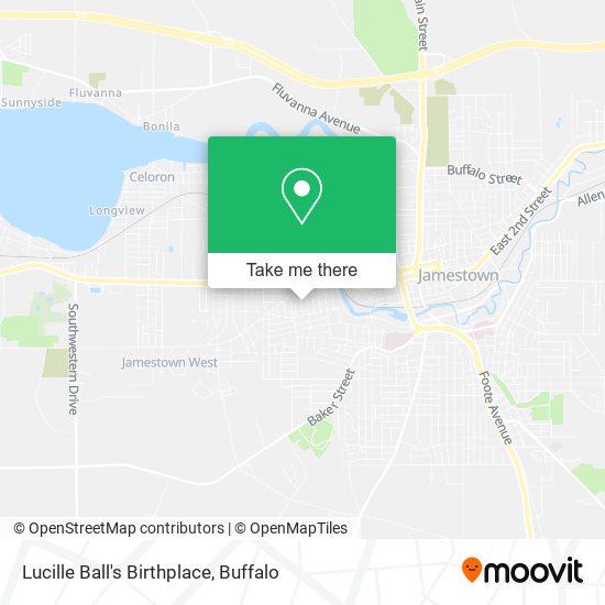 Lucille Ball's Birthplace map