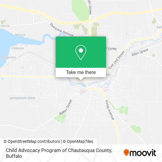 Child Advocacy Program of Chautauqua County map