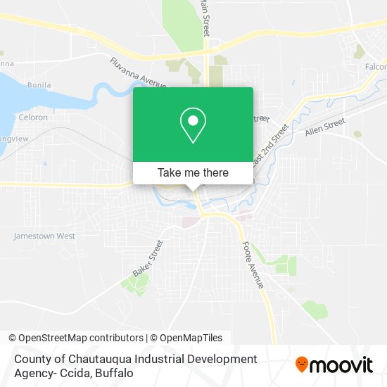 County of Chautauqua Industrial Development Agency- Ccida map