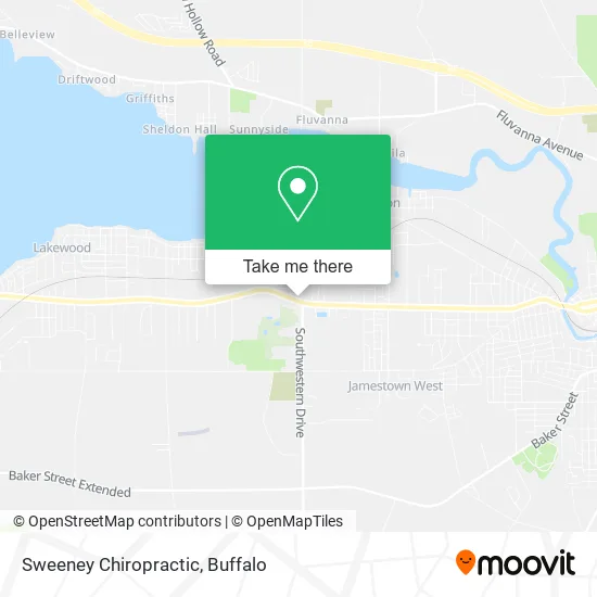 Sweeney Chiropractic map