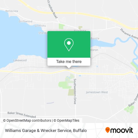 Williams Garage & Wrecker Service map
