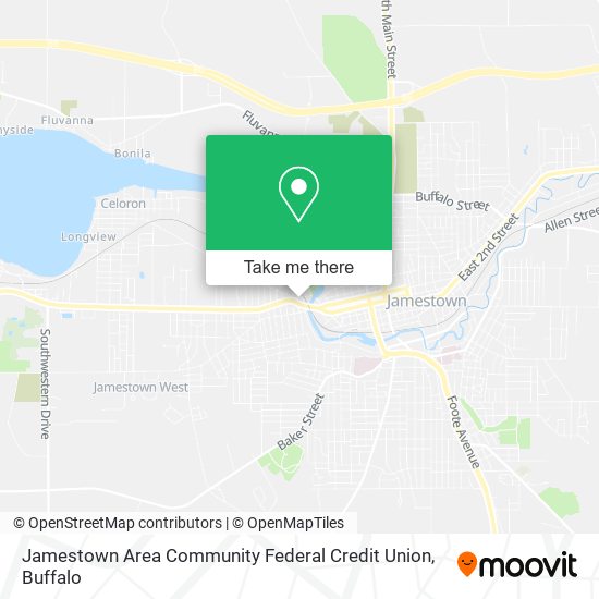 Jamestown Area Community Federal Credit Union map
