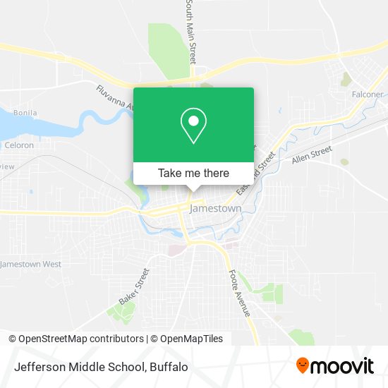 Mapa de Jefferson Middle School