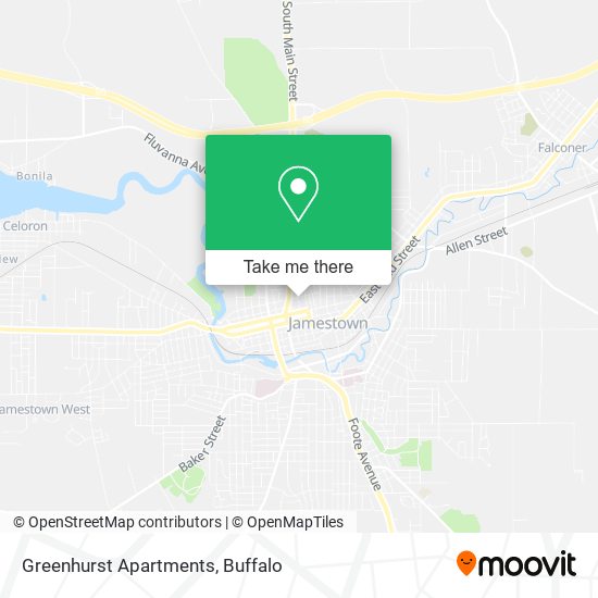 Greenhurst Apartments map