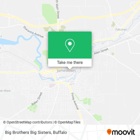 Big Brothers Big Sisters map